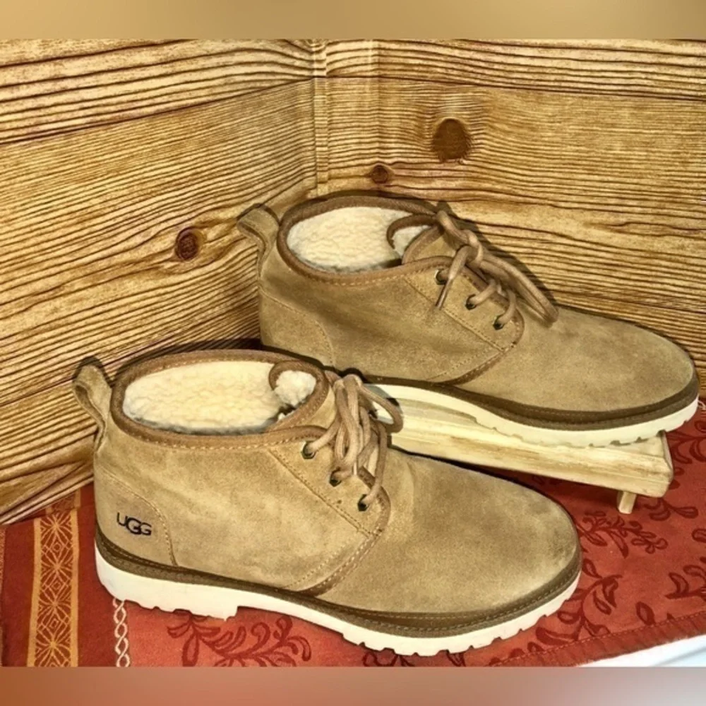 🧧UGG Neuland Casual Chestnut Suede & Wool Boots